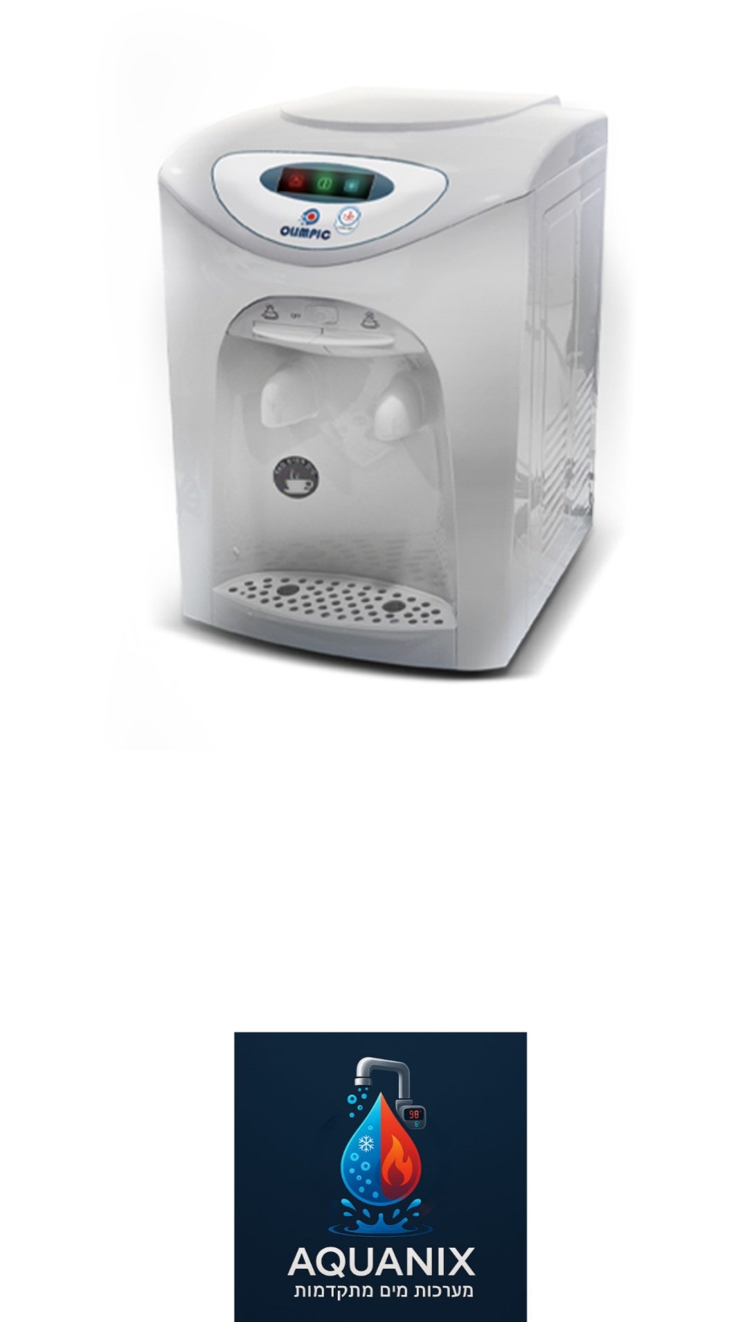 מתקן שתייה חםקר על השיש עם 2 ברזים דגם אולמפיק – תמונה 2