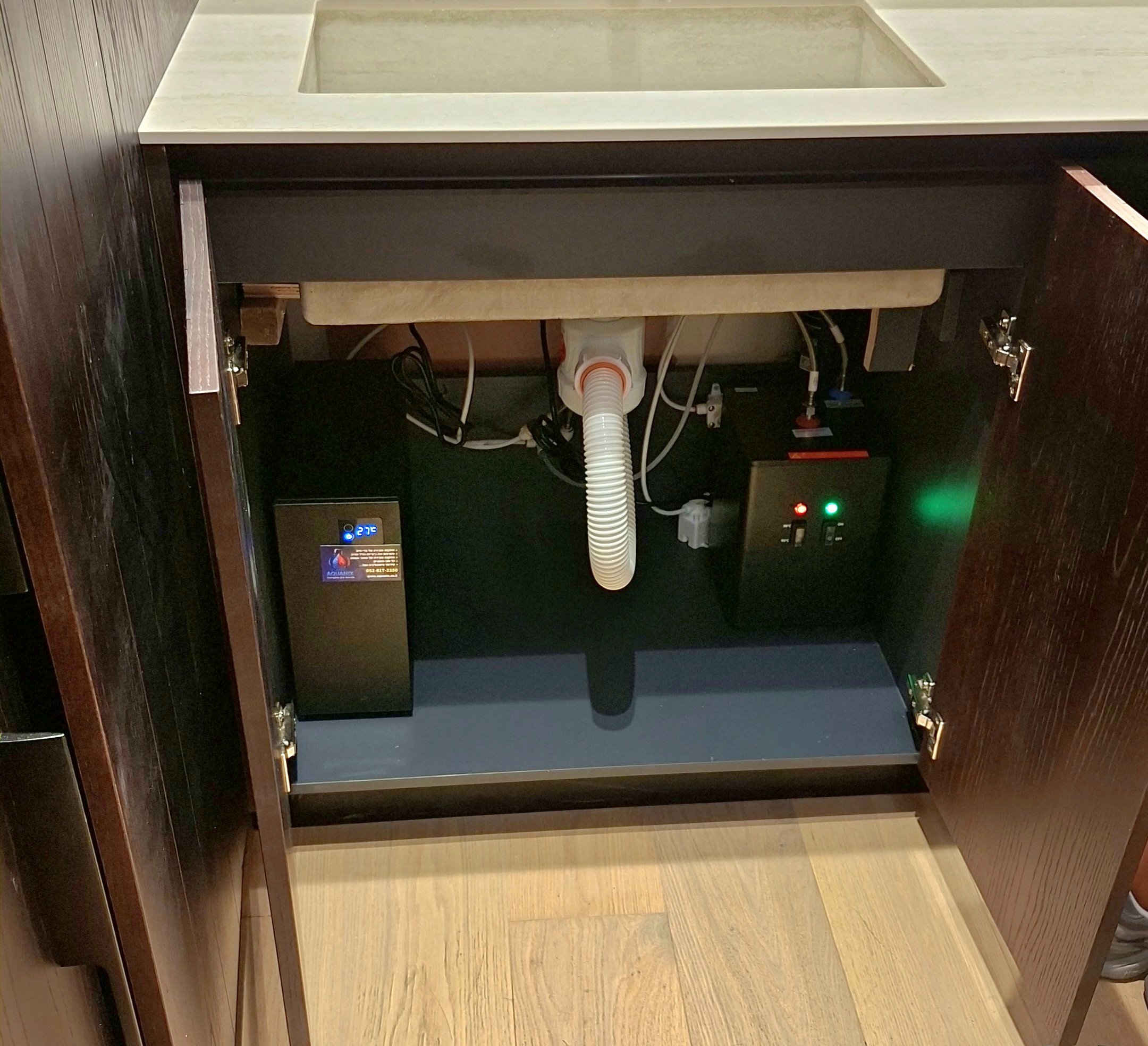 מערכת חם קר + טוחן אשפה מומלץ